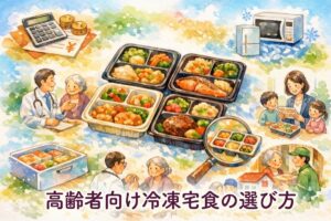高齢者向け冷凍宅配食の選び方｜続けやすさと食べやすさで失敗しない【やわらか食・制限食対応版】