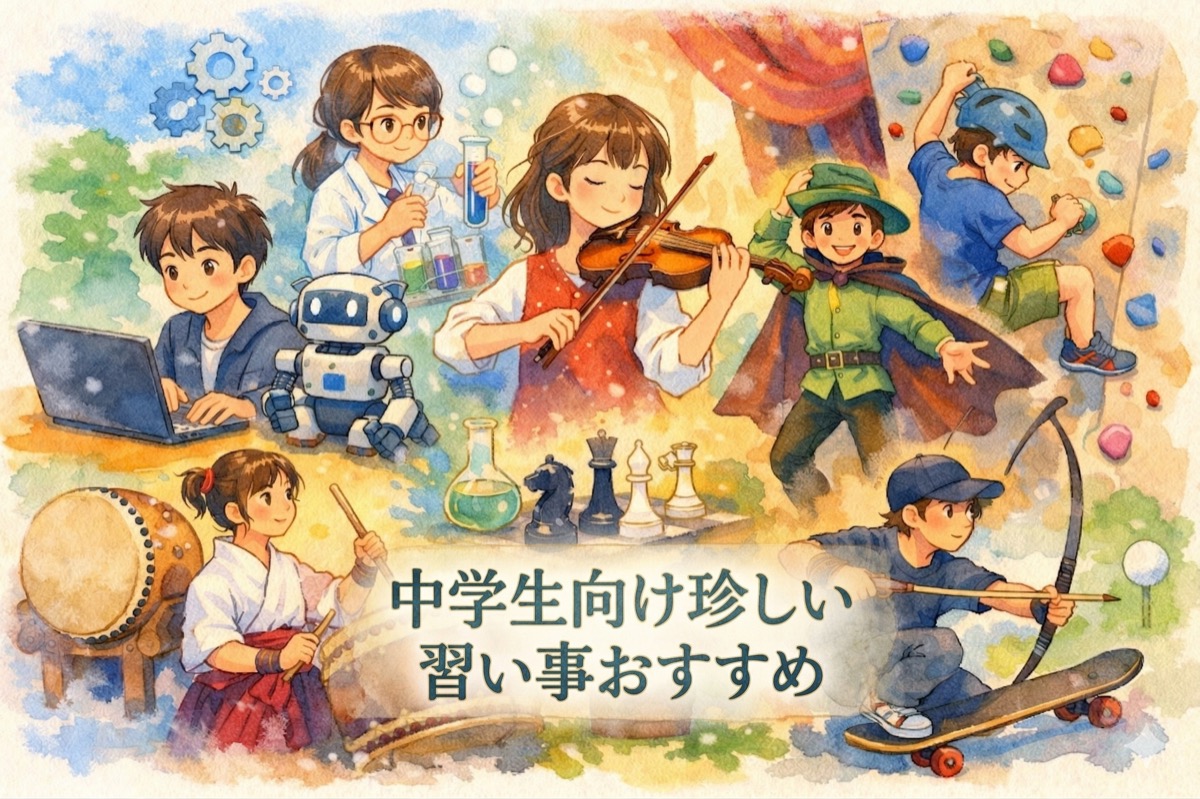 中学生向け珍しい習い事おすすめ15選！個性が武器になる選び方と高校受験で差がつく理由