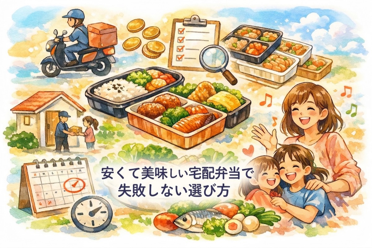 安くて美味しい宅配弁当で失敗しない選び方｜送料込みの実質料金・使いやすさ・メニュー数を徹底比較【2026年最新】