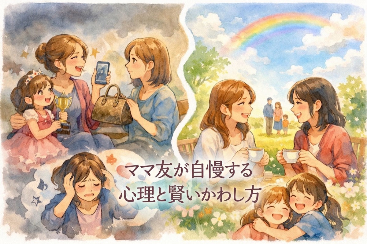 ママ友が自慢する心理と賢いかわし方｜うんざりする自慢話への上手な付き合い方
