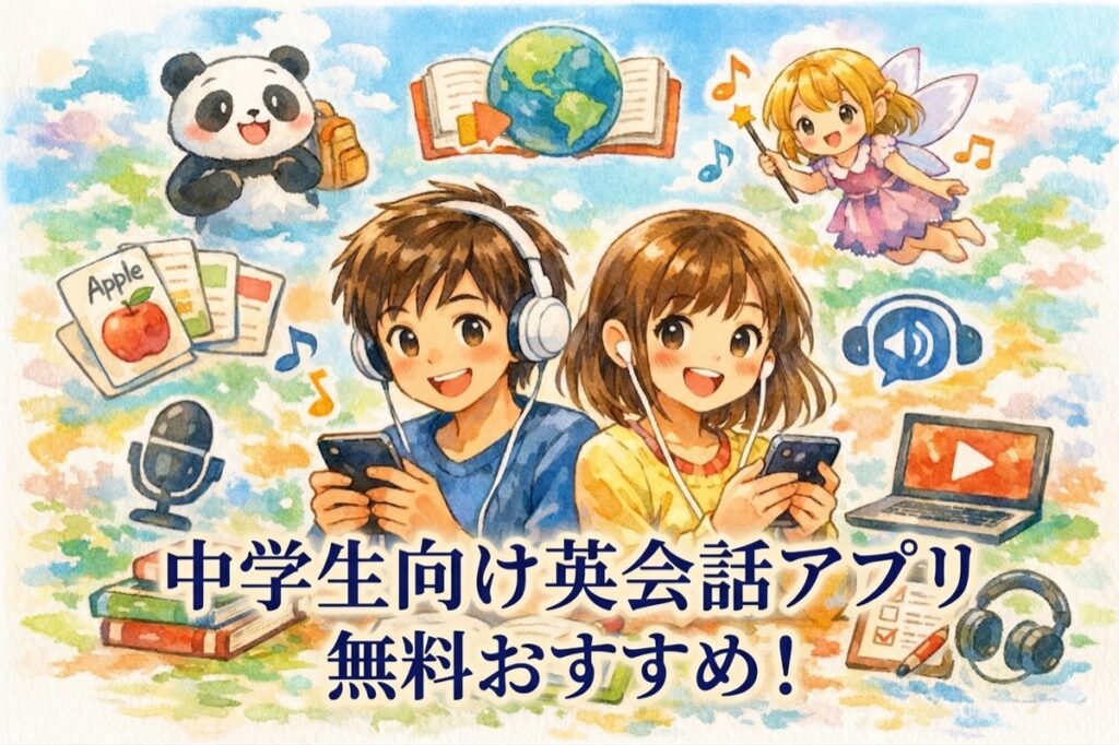 中学生向け英会話アプリ無料おすすめ！スキマ時間でも伸びる学習効果と続け方を解説