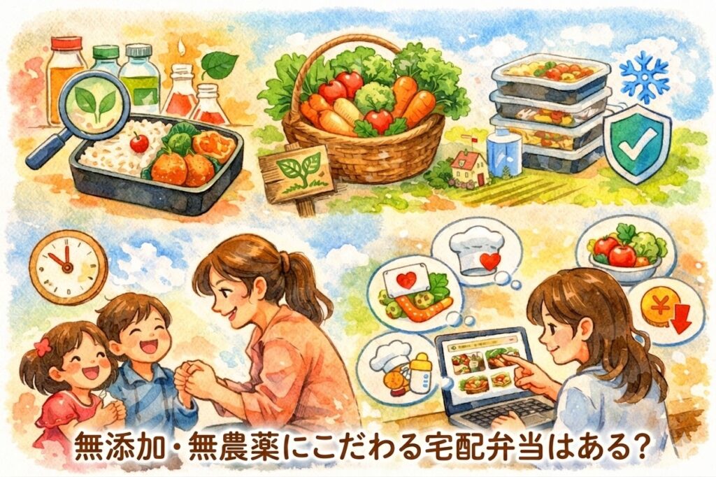 無添加・無農薬にこだわる宅配弁当はある？保存料や着色料の表示の見方と選び方まとめ