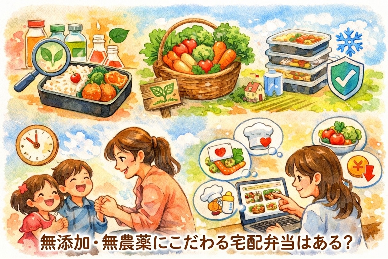 無添加・無農薬にこだわる宅配弁当はある？保存料や着色料の表示の見方と選び方まとめ