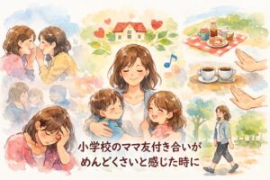 小学校のママ友付き合いがめんどくさいと感じた時に読む、ラクな距離感と断り方の整え方