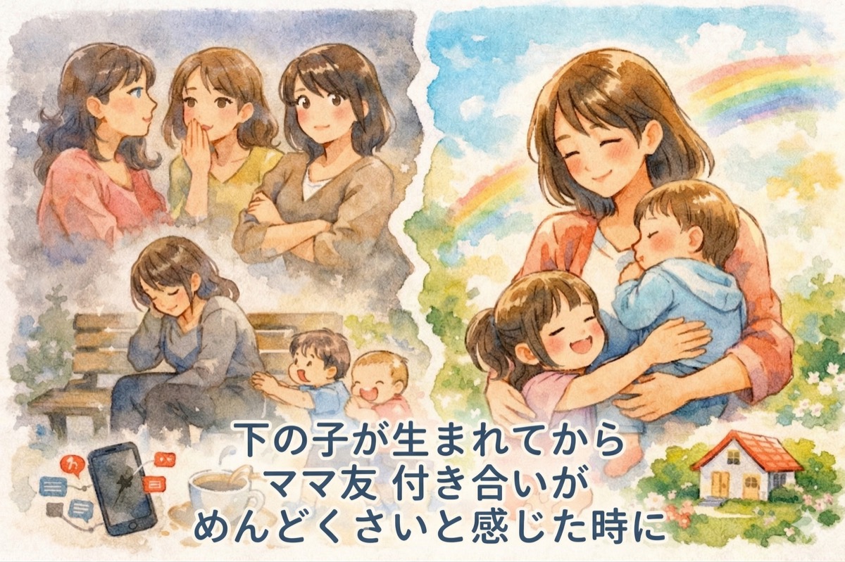 下の子が生まれてからママ友付き合いがめんどくさいと感じた時に読む話｜無理しない距離感の整え方
