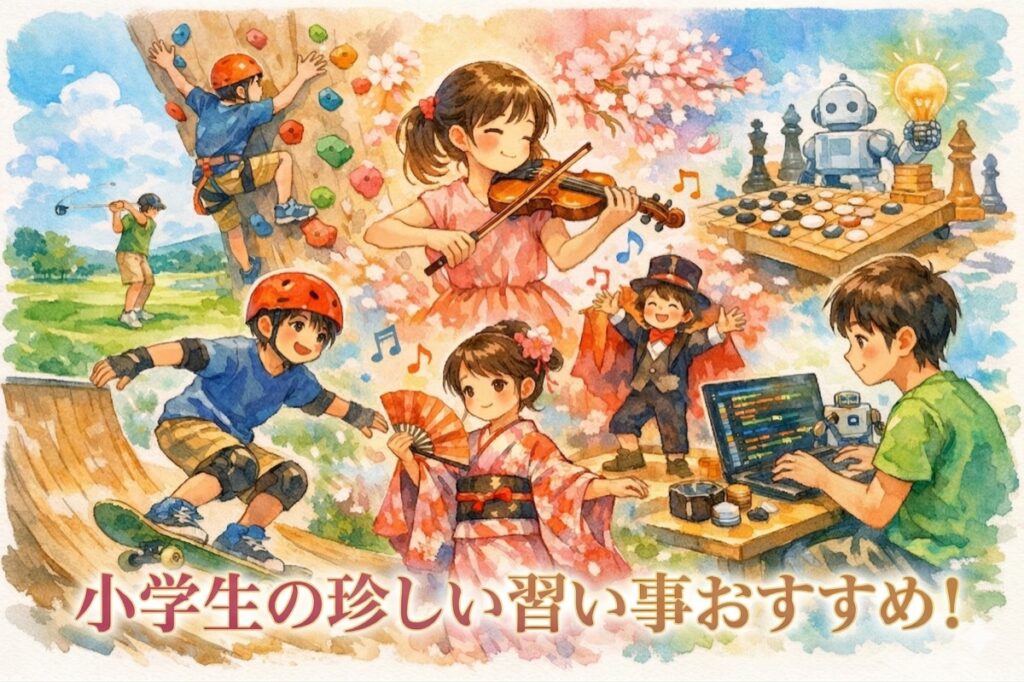 小学生の珍しい習い事おすすめ14選！子どもの個性が光る将来に役立つ体験をジャンル別に比較