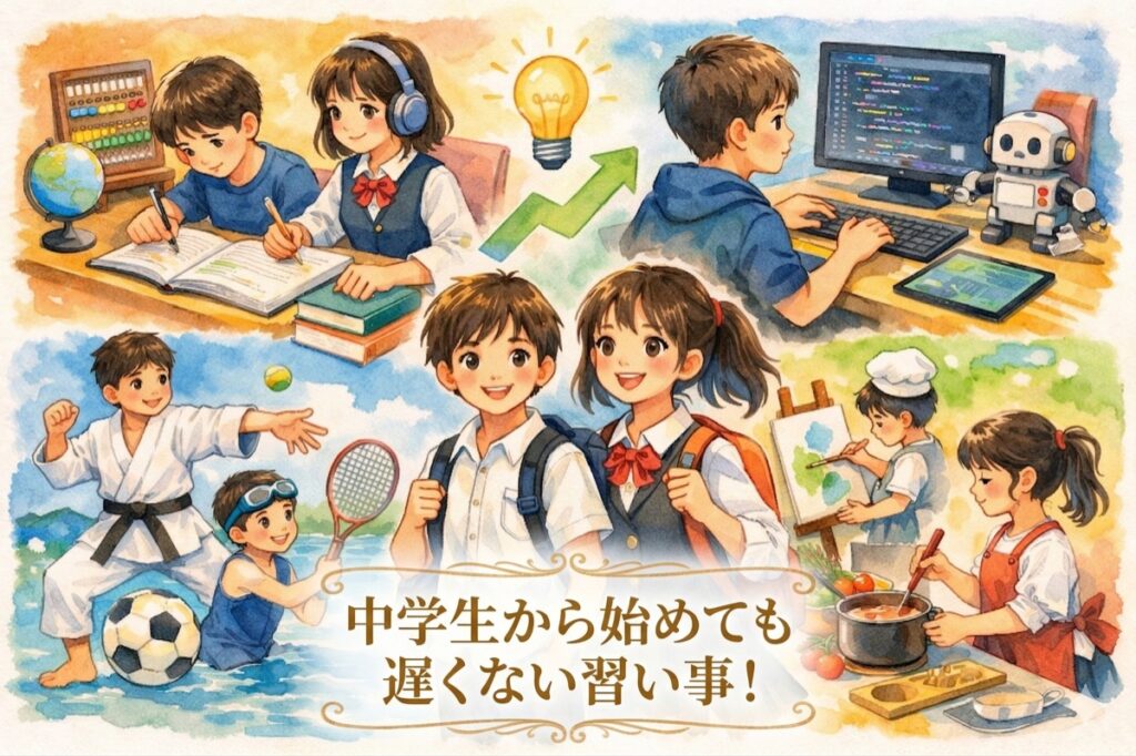 中学生から始めても遅くない習い事！今からスタートするメリットと選ぶべき種目を徹底解説