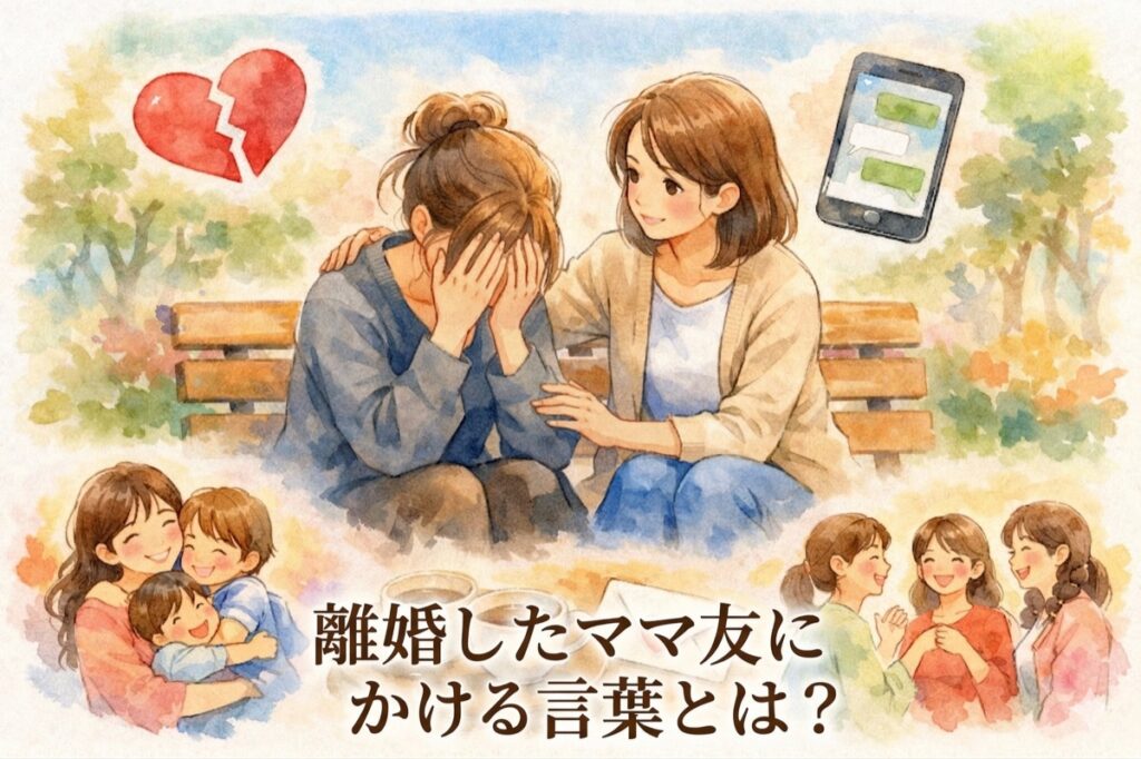 離婚したママ友にかける言葉とは？傷つけない伝え方とそのまま使えるLINE例文まとめ