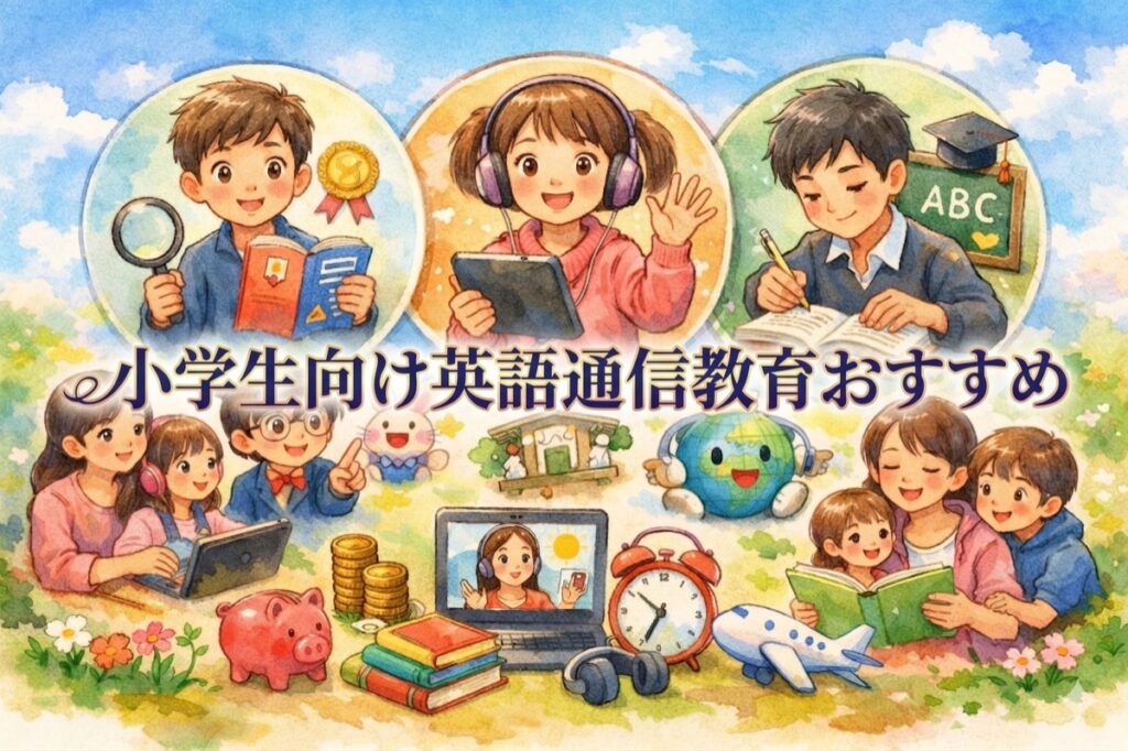 小学生向け英語通信教育おすすめ13選！英検対策から先取り学習まで教材を徹底比較