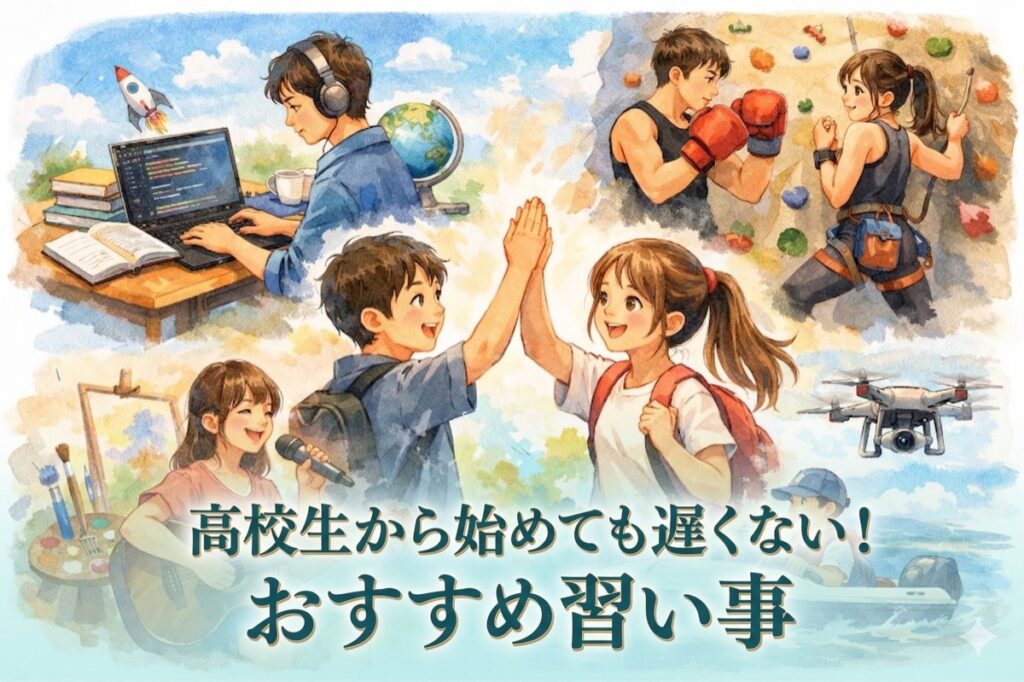 高校生から始めても遅くない！おすすめ習い事10選｜将来につながるスキル・スポーツ・資格を徹底解説