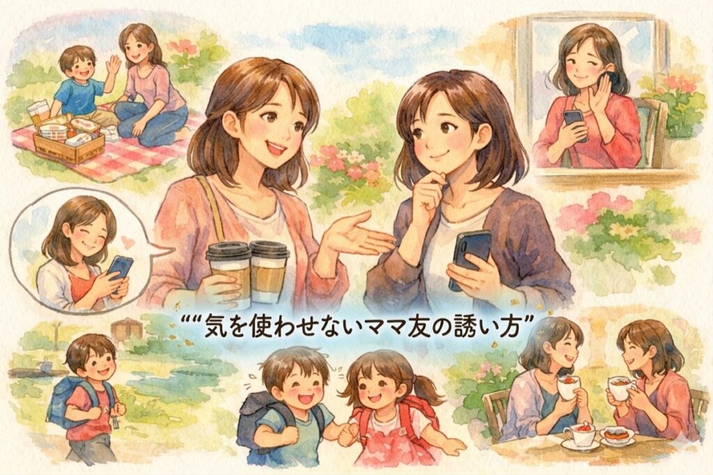 気を使わせないママ友の誘い方｜断られても気まずくならない声のかけ方とLINE例文