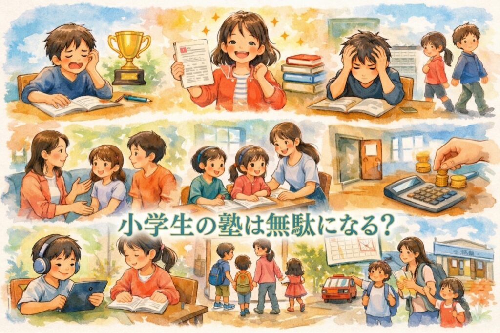 小学生の塾は無駄になる？効果が出ない原因・塾なしで伸びる子の特徴と後悔しない塾選びのポイント