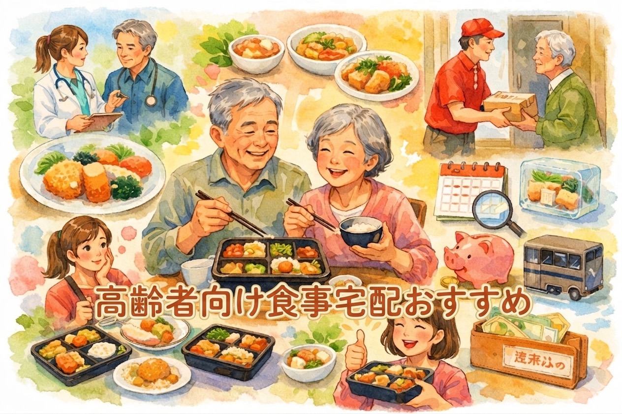 高齢者向け食事宅配おすすめ10選|60代、70代が美味しいと感じるサービスの選び方を本音で徹底比較