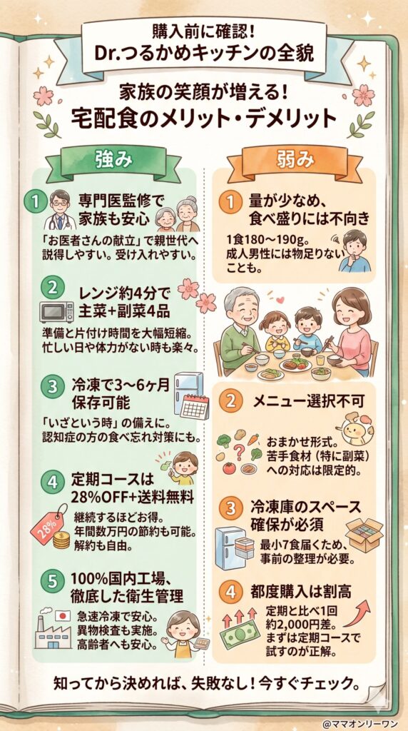 購入前に必ず確認する|Dr.つるかめキッチンの強みと弱みの全部