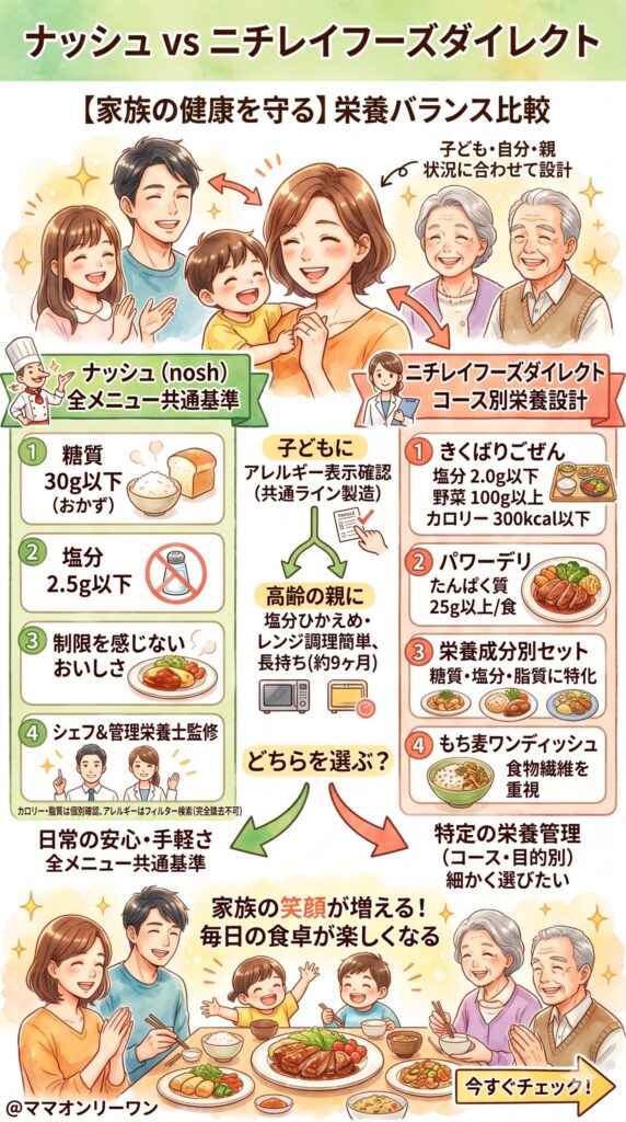 【栄養バランス】家族の体を守る設計になっているか