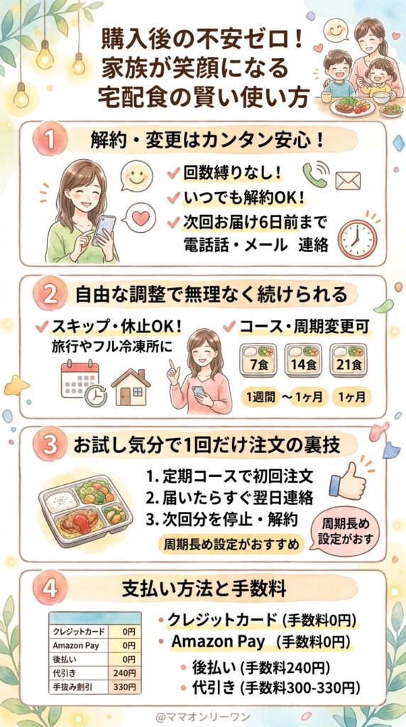 購入後の不安をゼロにする|解約・変更・スキップの仕組みを全部確認する