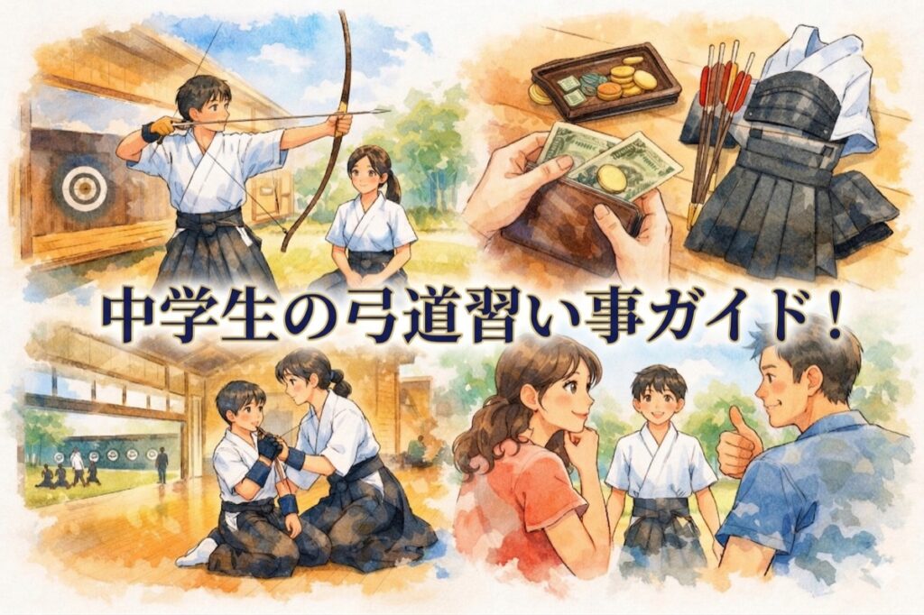中学生の弓道習い事ガイド！礼儀・精神力・集中力が育つ理由と費用・教室の選び方を徹底解説