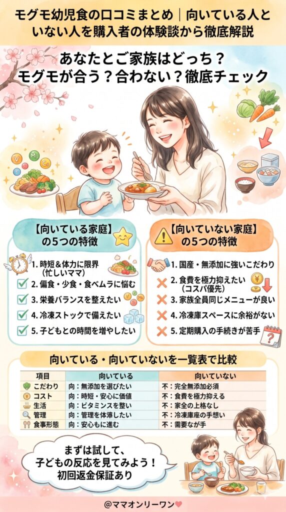 【購入前に必読】モグモが向いている人・向いていない人を整理