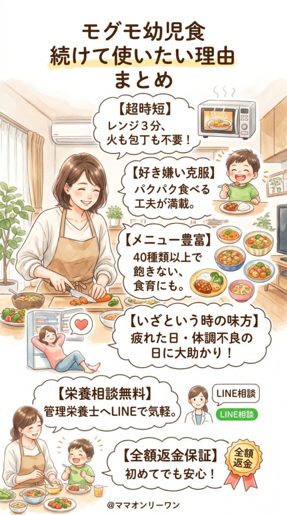 モグモのメリット|続けて使いたいと感じる理由