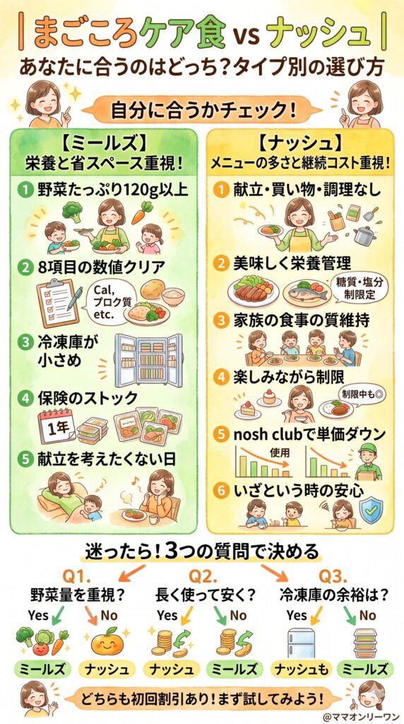 自分に合うのはどっち？タイプ別の選び方