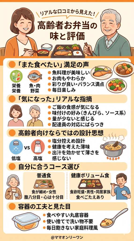 実際に届いたお弁当の味は？口コミから見えるリアルな評価