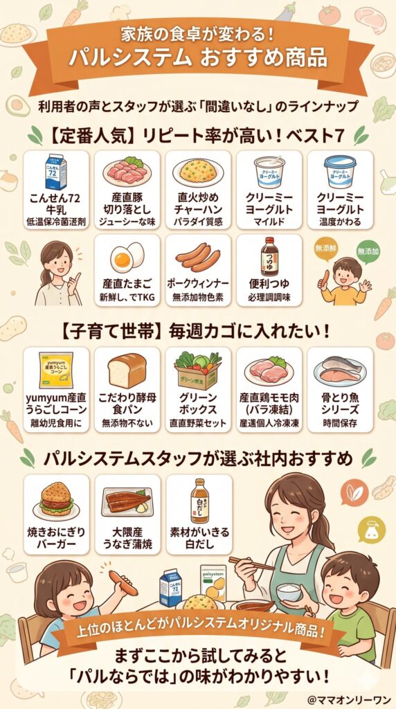 家族の食卓が変わる！パルシステムのおすすめ商品
