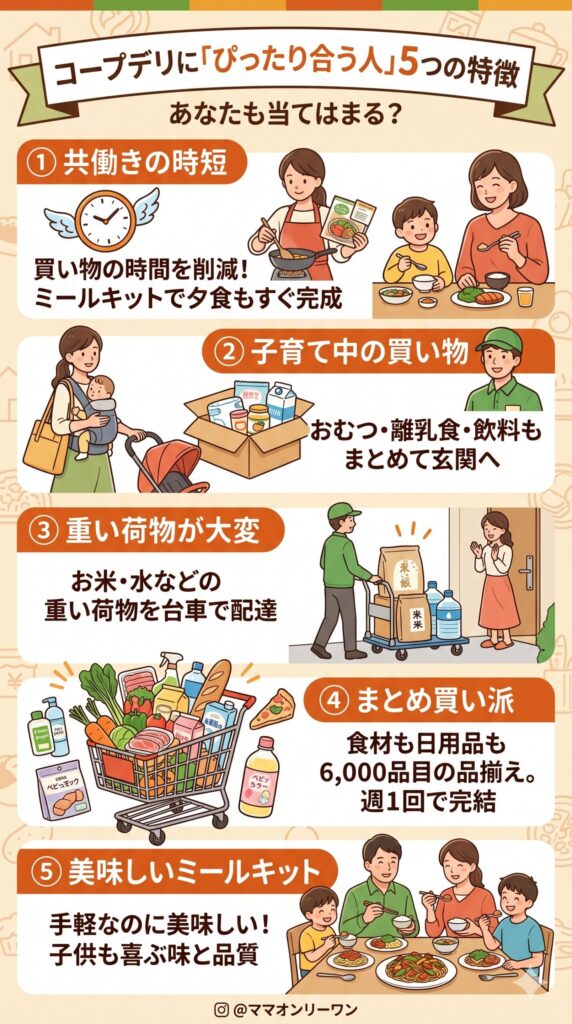 コープデリが「ぴったり合う人」とはどんな人か