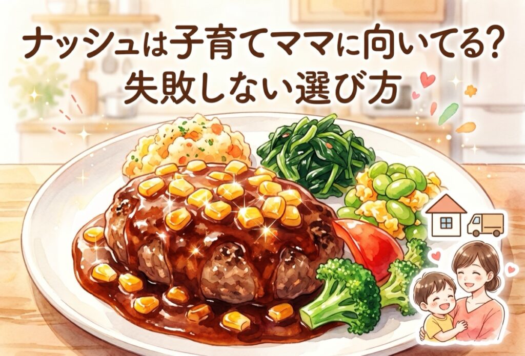 ナッシュ(nosh)は子育てママに向いてる？失敗しない選び方と口コミ・評価まとめ