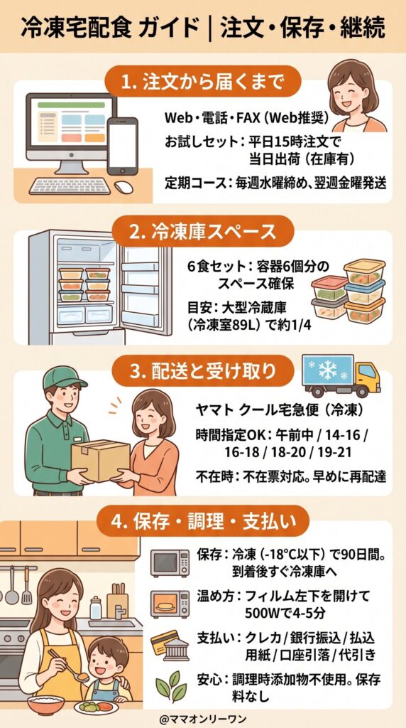 注文・受け取り・保存・継続｜使い始める前に知っておくこと