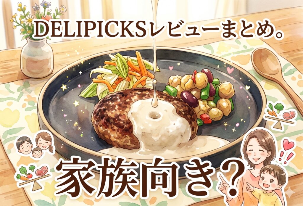 DELIPICKSレビューまとめ｜冷凍ミールキットは家族向き？使い続けてわかったメリット・デメリット全部