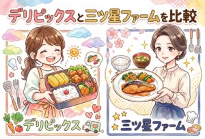 デリピックスと三ツ星ファームを比較｜味・栄養・料金の違いと失敗しない選び方をママ目線で解説