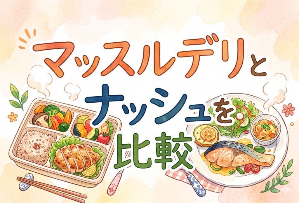 マッスルデリとナッシュを比較｜栄養・価格・味を多角的に検証した本当の違いと選び方のポイント
