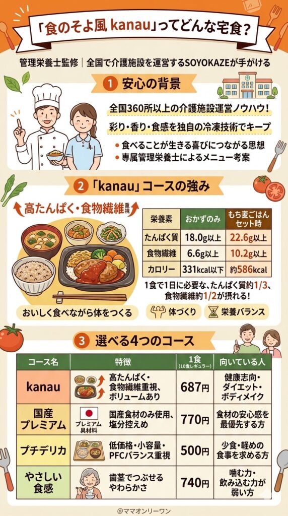 食のそよ風kanauとはどんな宅食サービスなのか