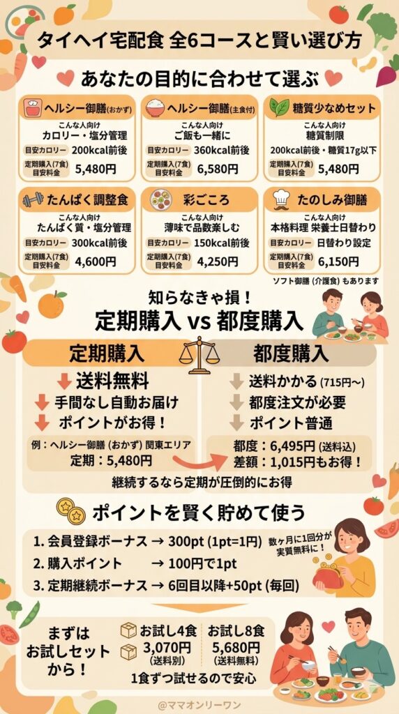 全6種類のコース内容と料金を正直に整理する