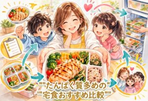 たんぱく質多めの宅配食おすすめ比較｜飽きずに続けられるメニュー豊富な冷凍弁当の選び方