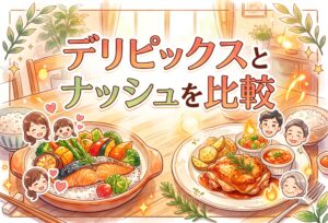 デリピックスとナッシュを比較｜味・コスパ・家族の反応まで徹底比較、後悔しない選び方