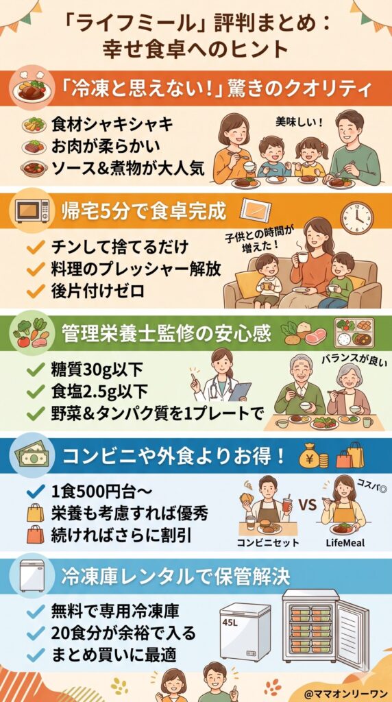 【購入前の判断材料】ライフミールの良い評判・口コミをジャンル別に整理