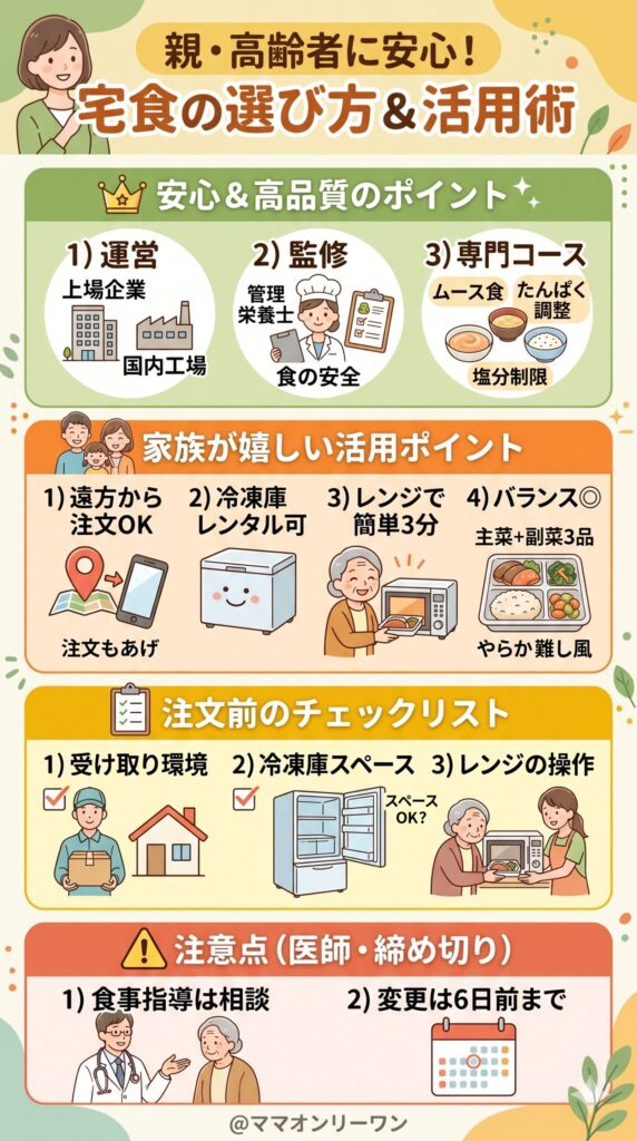 口コミ総合評価｜親や高齢者に安心して頼める宅食かどうか