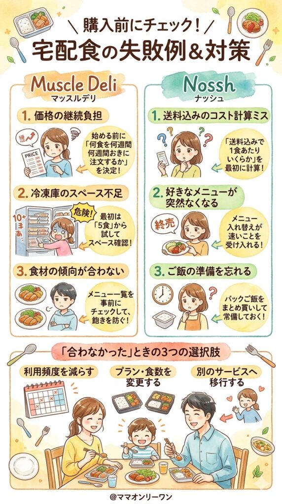マッスルデリとナッシュ　購入前に知っておきたいデメリットと失敗パターン