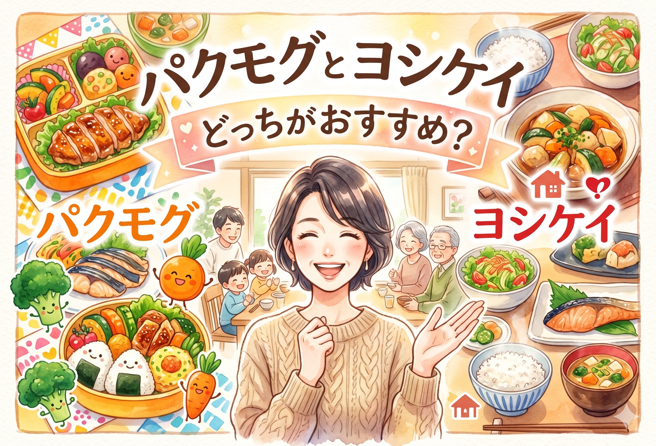 パクモグとヨシケイどっちがおすすめ？味・産地・料金を子育てママが比べた結論と後悔しない選び方