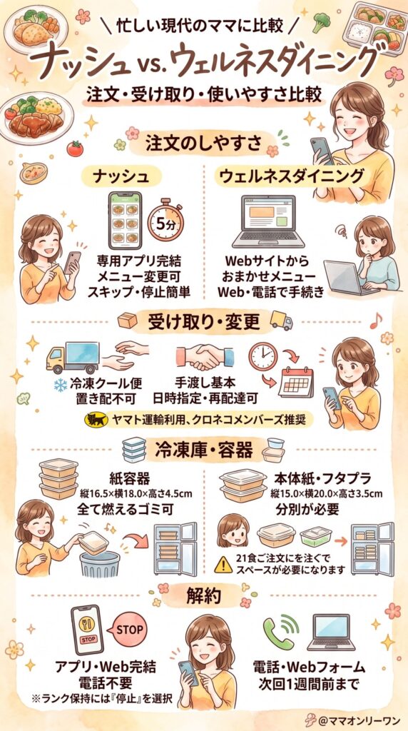 注文・受け取り・解約のしやすさ｜忙しいママが使い続けられるかどうかの現実