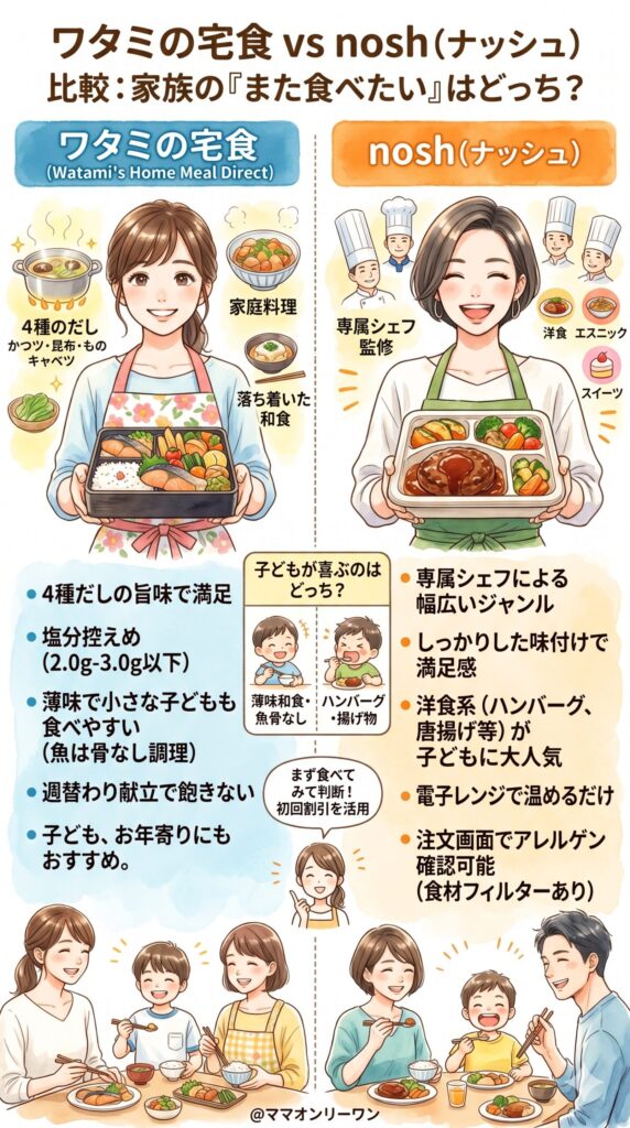 【味の比較】家族が「また食べたい」と言うのはどちらか