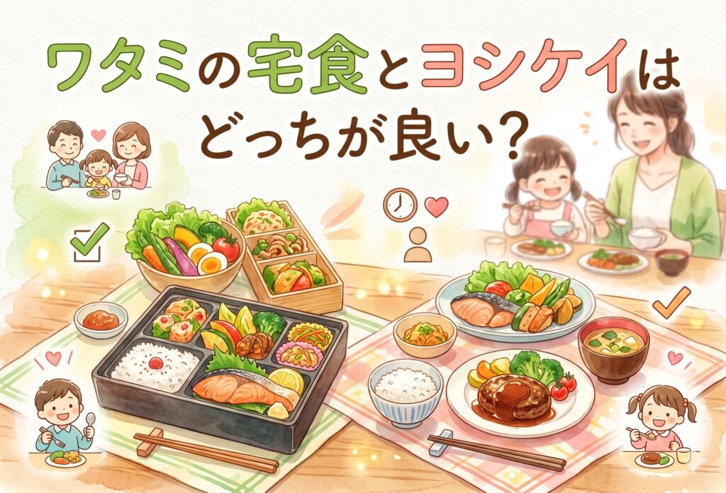 ワタミの宅食とヨシケイを比較｜忙しいママが選ぶならどっち？味・料金・配達で徹底解説