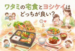 ワタミの宅食とヨシケイを比較｜忙しいママが選ぶならどっち？味・料金・配達で徹底解説