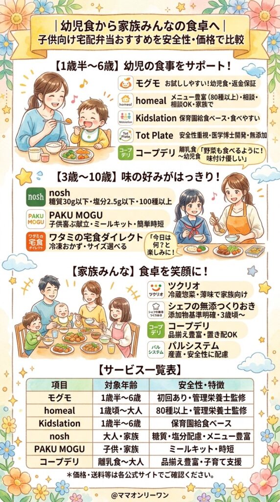 年齢別・目的別に人気サービスを比較