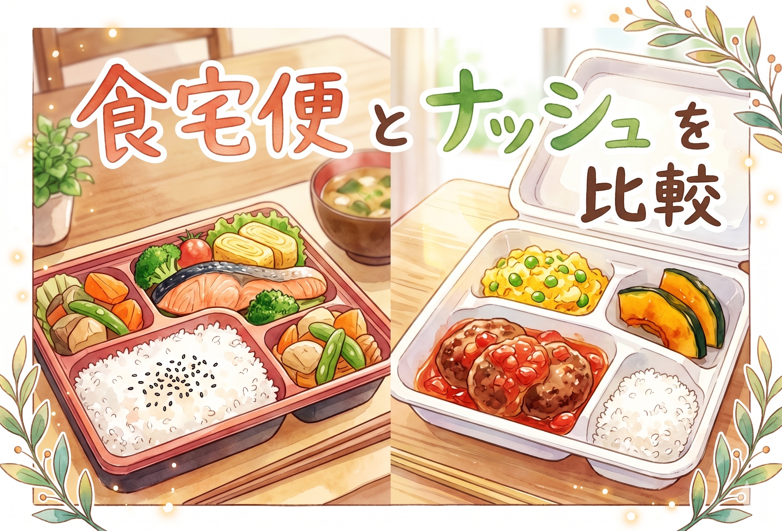 食宅便とナッシュを比較｜料金・味・合う人を徹底解説！子育てママはどっちを選ぶべき？