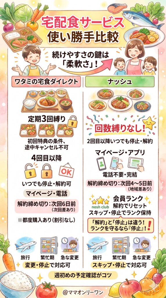 【使い勝手の比較】スキップ・停止・解約のしやすさを確認する