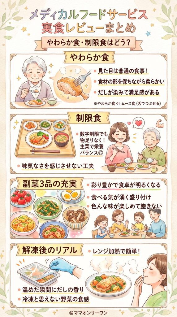 メディカルフードサービス 実際に食べたらどうだった?シリーズ別・実食レビューまとめ