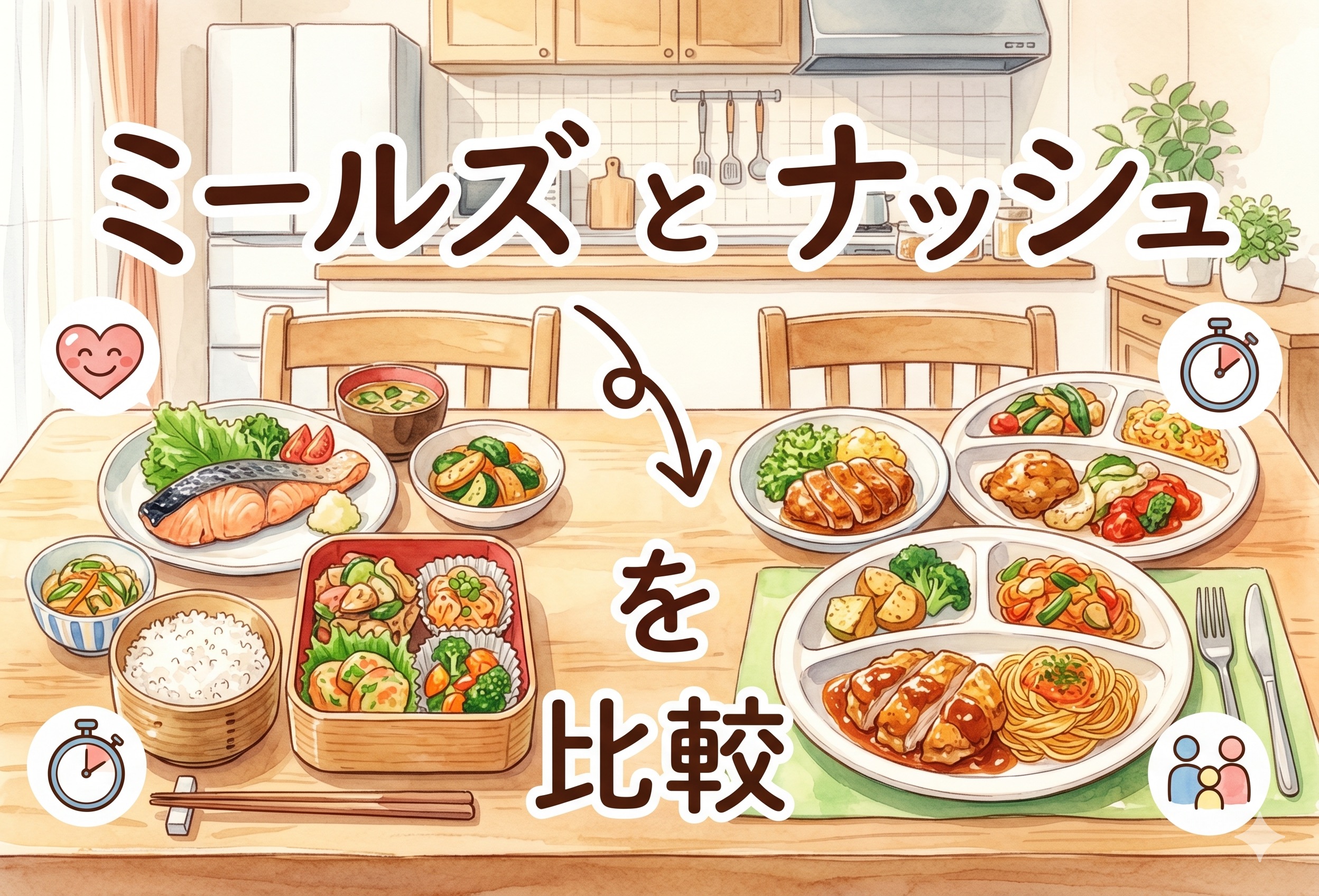 ミールズとナッシュを比較｜料金・栄養・味と向いている人を多くの声でわかりやすく解説