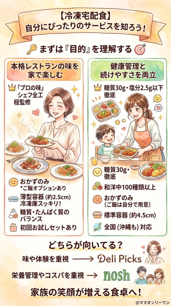 デリピックスとナッシュ まず2つのサービスの全体像を知っておく